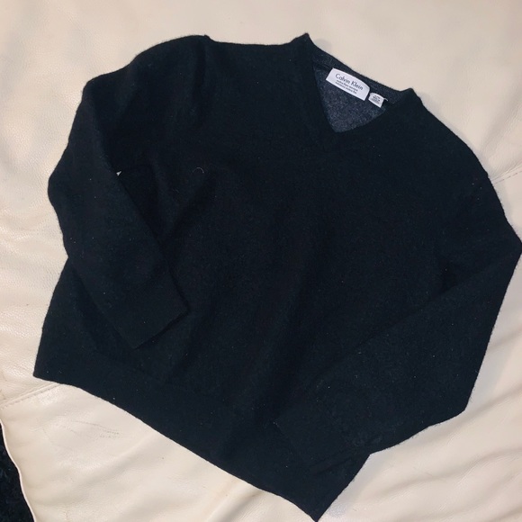 Calvin Klein Black Wool Sweater - Picture 1 of 3